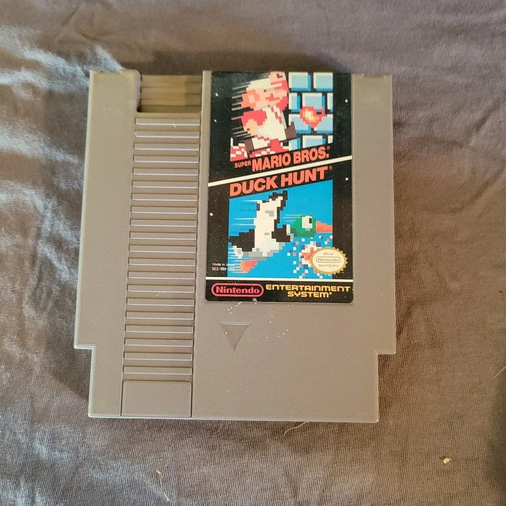 RARE VINTAGE NINTENDO NES SUPER MARIO BROS. DUCK HUNT GAME GREAT SHAPE TESTED!!!